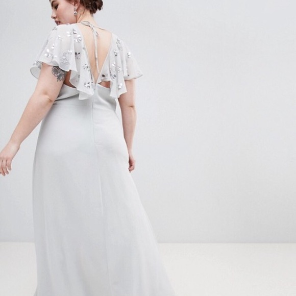 ASOS Curve Dresses & Skirts - ASOS Curve gray formal dress size US 14